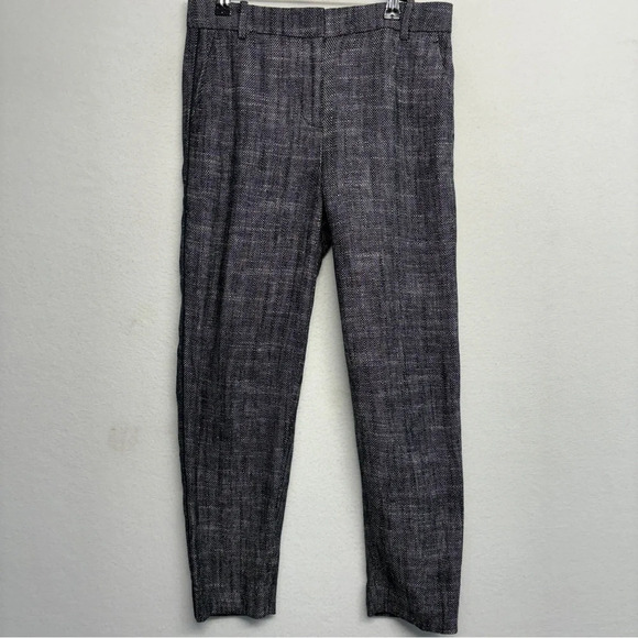 J Crew Linen Viscose Trouser pants 2 Textured - Picture 1 of 7